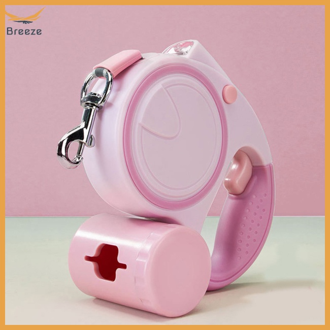 Dây Dắt Thú Cưng Đi Dạo Tự Động Rút Gọn Có Đèn Cỡ Nhỏ / Vừa / Nhỏ Tiện Dụng