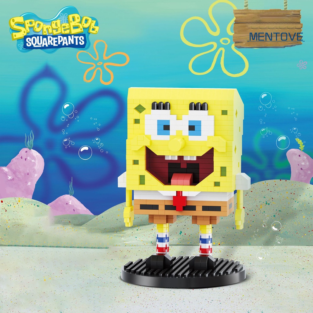 Bộ Đồ Chơi Xếp Hình SpongeBob Mini Nhiều Màu Sắc Vui Nhộn Cho Bé
