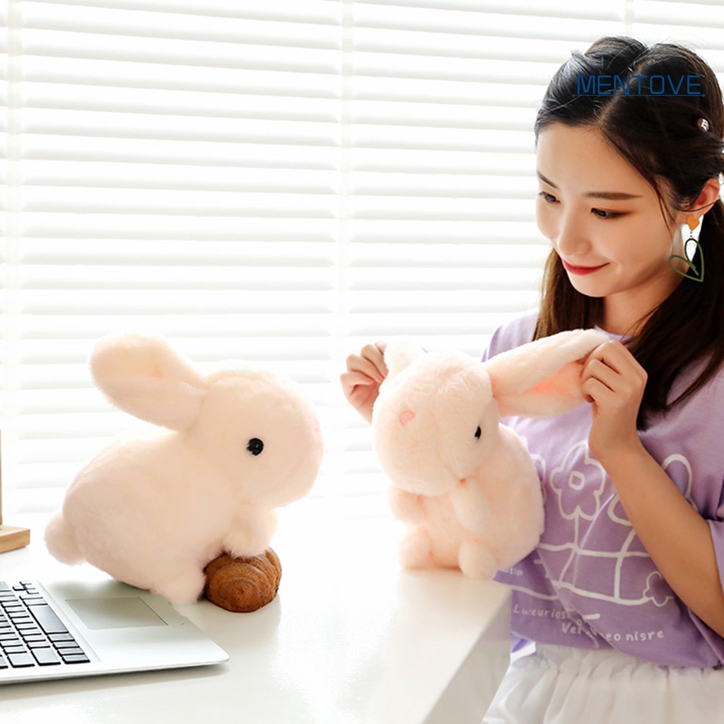 Thỏ Nhồi Bông 3D Trang Trí Đáng Yêu 20 / 28cm