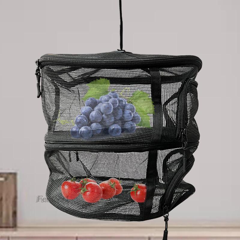 Túi Lưới Phơi Đồ 2 Tầng Gọn Nhẹ Thoáng Khí Fenteer1