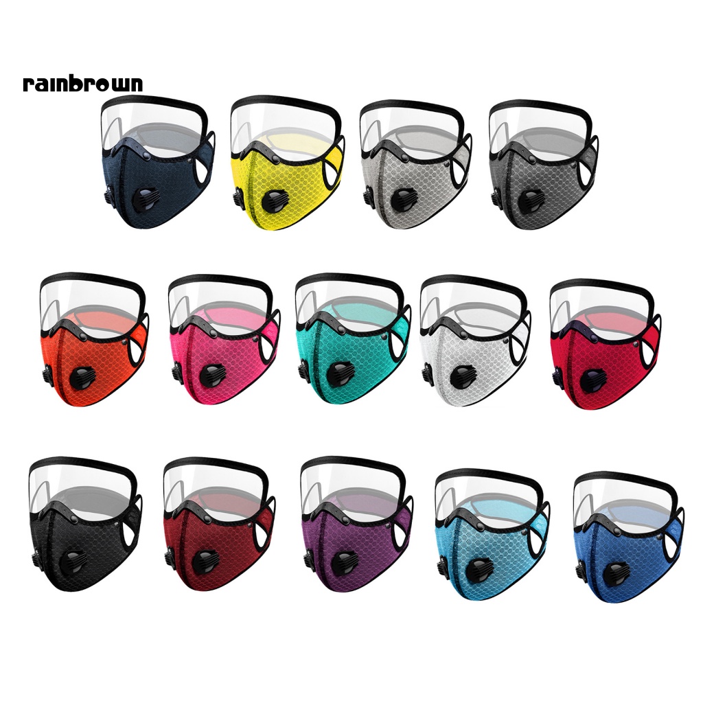 &lt; Rainbrown &gt; Tấm Che Mắt Có Màng Lọc Chống Sương Mù Có Thể Giặt Và Tái Sử Dụng Cho Thể Thao Ngoài Trời