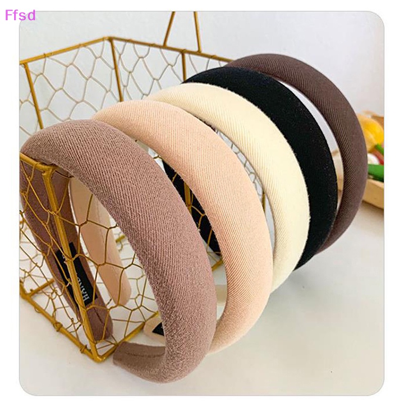 Băng Đô Cài Tóc Bằng Xốp Phối Nhung Dày Dặn Thời Trang Cho Nữ