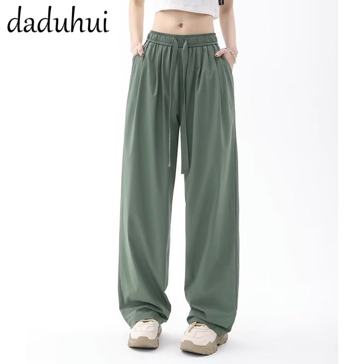 Daduhui New American Ins Casual Pants Women's Insurance High Waist Loose Wide Leg Pants Large Size Trousers
