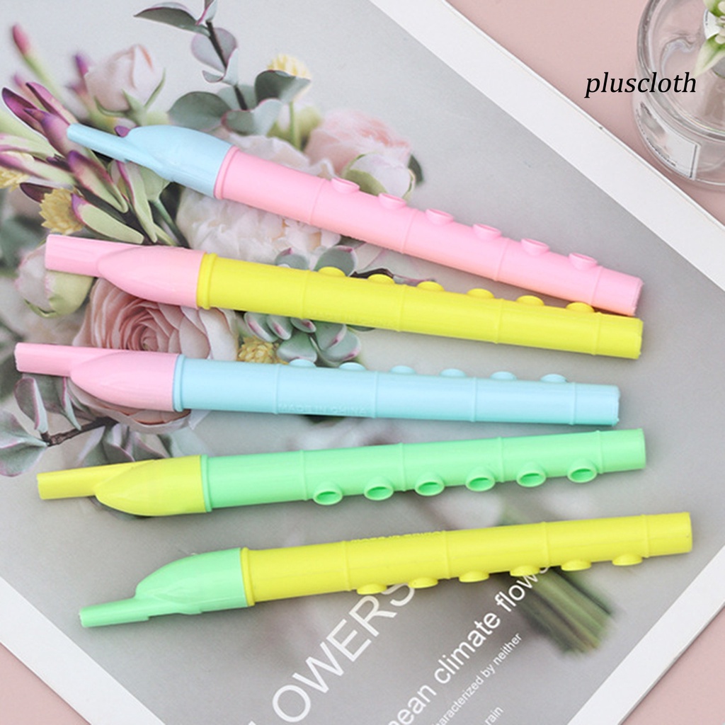 Set 10 Sáo Đồ Chơi 6 Lỗ Mini Di Động Có Thể Tháo Rời Thiết Kế Hoạt Hình Cho Bé