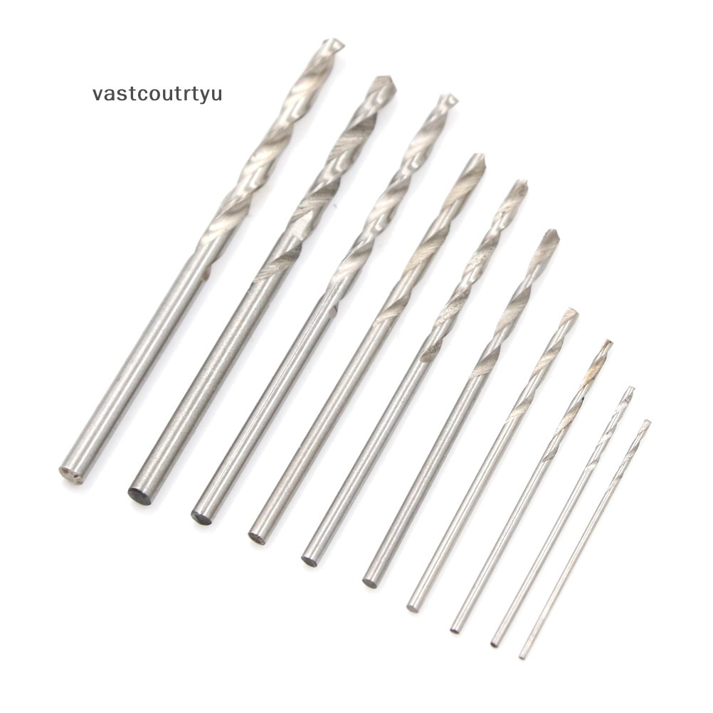 Bộ 10 Mũi Khoan Titan Tốc Độ Cao 0.8-3mm