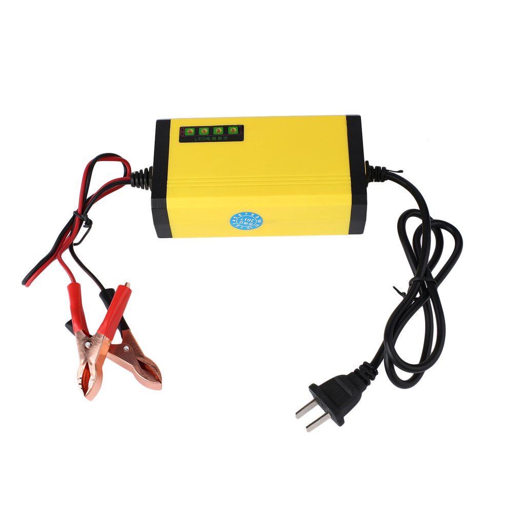 Mini Portable 12V 2A Car Battery Charger Adapter Power Supply Motorcycle Auto Smart Led Display [Q/9]