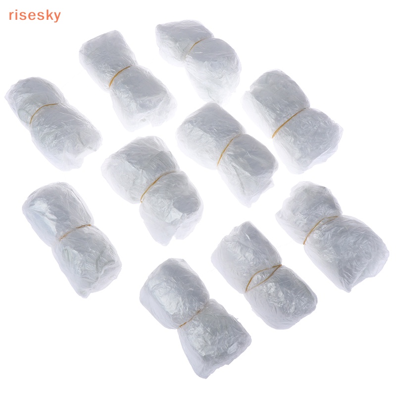 Set 100 Túi Bọc Bảo Vệ Giày Dùng Một Lần Cho Bệnh Viện / Bệnh Viện