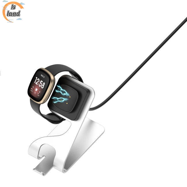 Đế Sạc Bằng Hợp Kim Nhôm Thay Thế Cho Đồng Hồ Thông Minh Fitbit Versa4 Sense2 Versa3
