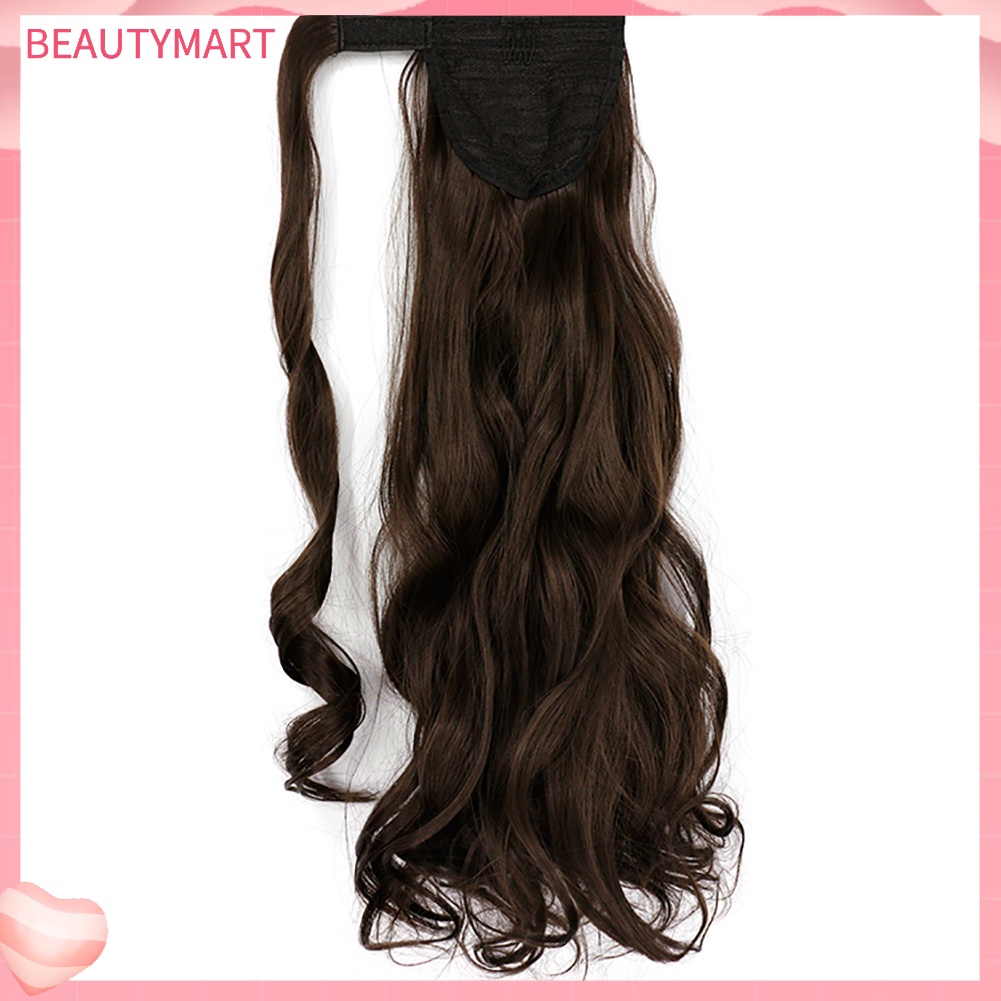 Tóc Giả Nối Dài Xoăn Gợn Sóng Bằng Sợi Tổng Hợp 18 inch