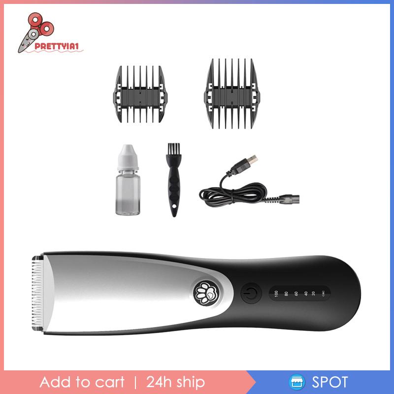 [Prettyia1] Bộ Tông Đơ Tỉa Lông Thú Cưng Cầm Tay Có Thể Sạc Lại