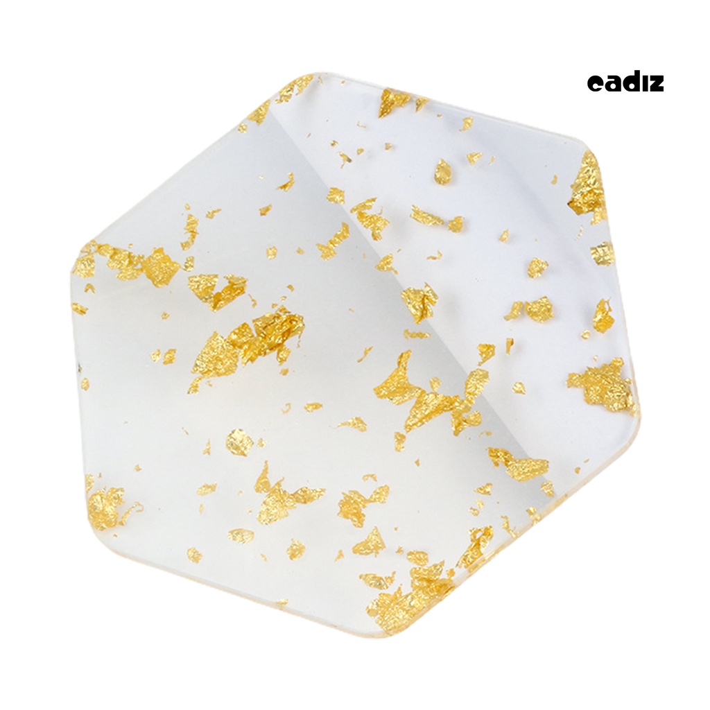 Khay Lá Vàng Trong Suốt Trưng Bày Móng Tay Nghệ Thuật DIY