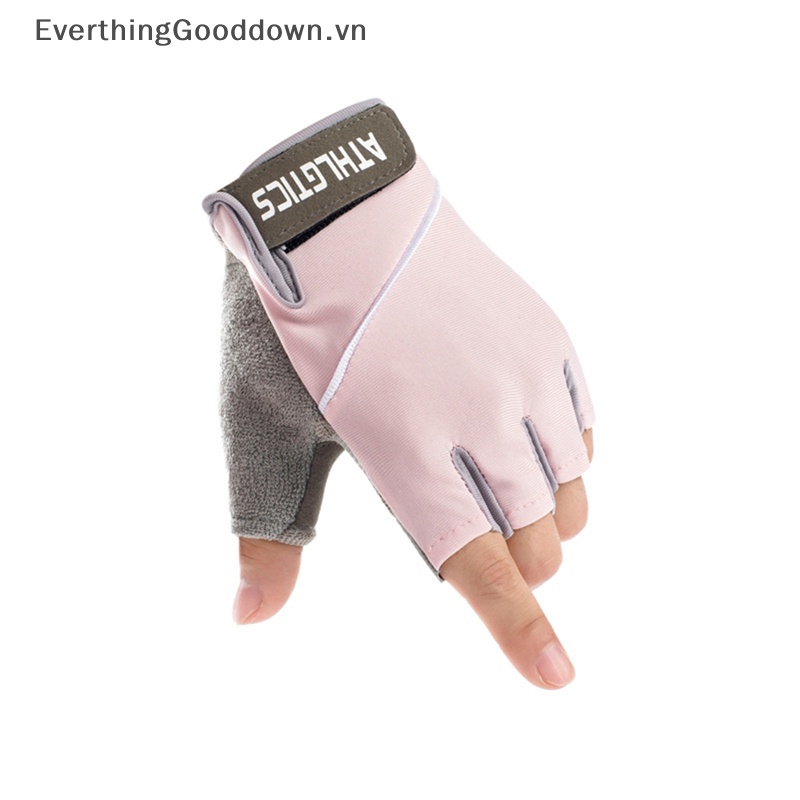 1 Đôi Găng Tay Thể Thao Nửa Ngón Chống Trượt Thoáng Khí Cho Nam Nữ
