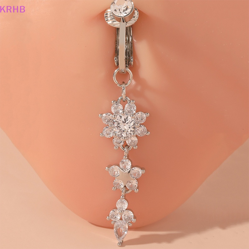 Khuyên Rốn Dáng Dài Hình Bướm Đính Đá Nhân Tạo Thời Trang Mới