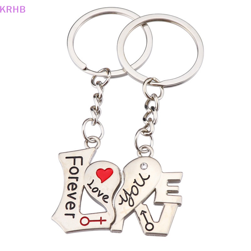 Móc Khóa Kim Loại KRHB I Love You Phong Bì Mới Cho Cặp Đôi