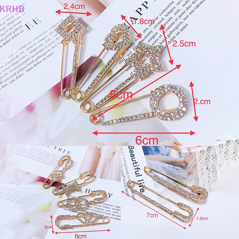 Ghim Cài Áo Đính Đá Kiểu Dáng Đơn Giản Thời Trang Dành Cho Nữ Mới