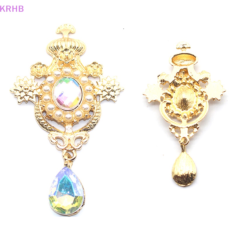 Ghim Cài Áo Hình Giọt Nước Bằng Hợp Kim Đính Ngọc Trai Giả Dùng Trang Trí Hộp Quà Mới