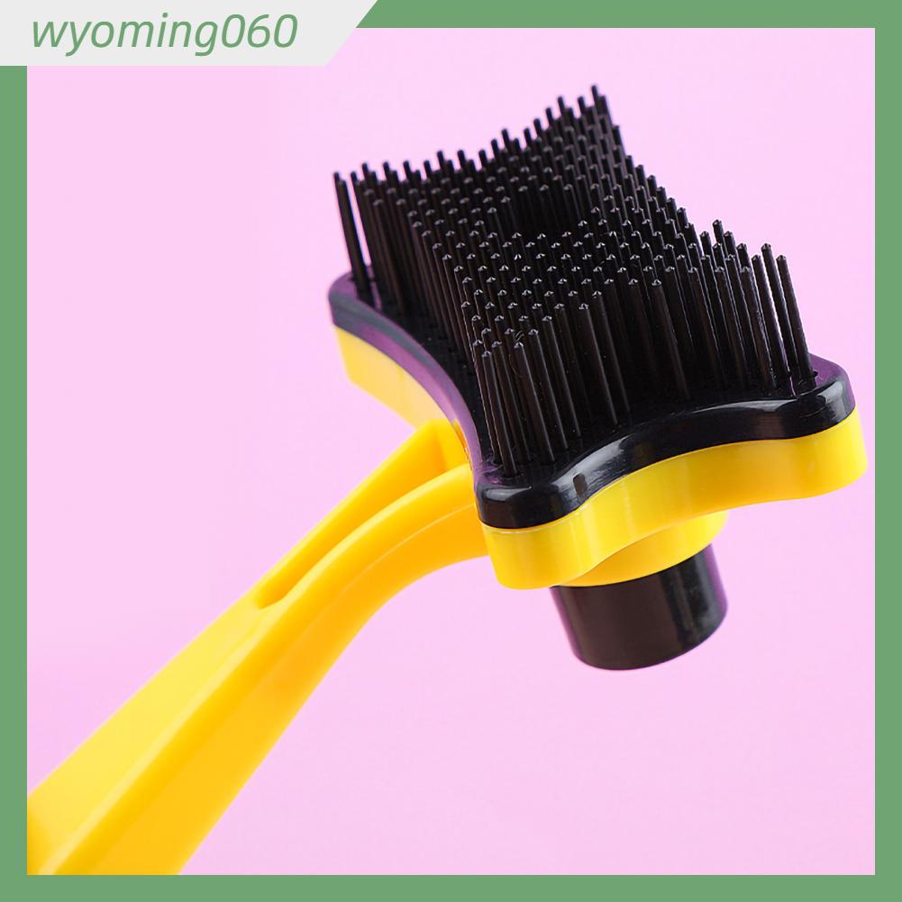 Wyoming060 Bàn chải thú cưng Các hạt massage tự làm sạch loại bỏ lông rụng Lược cho chó mèo