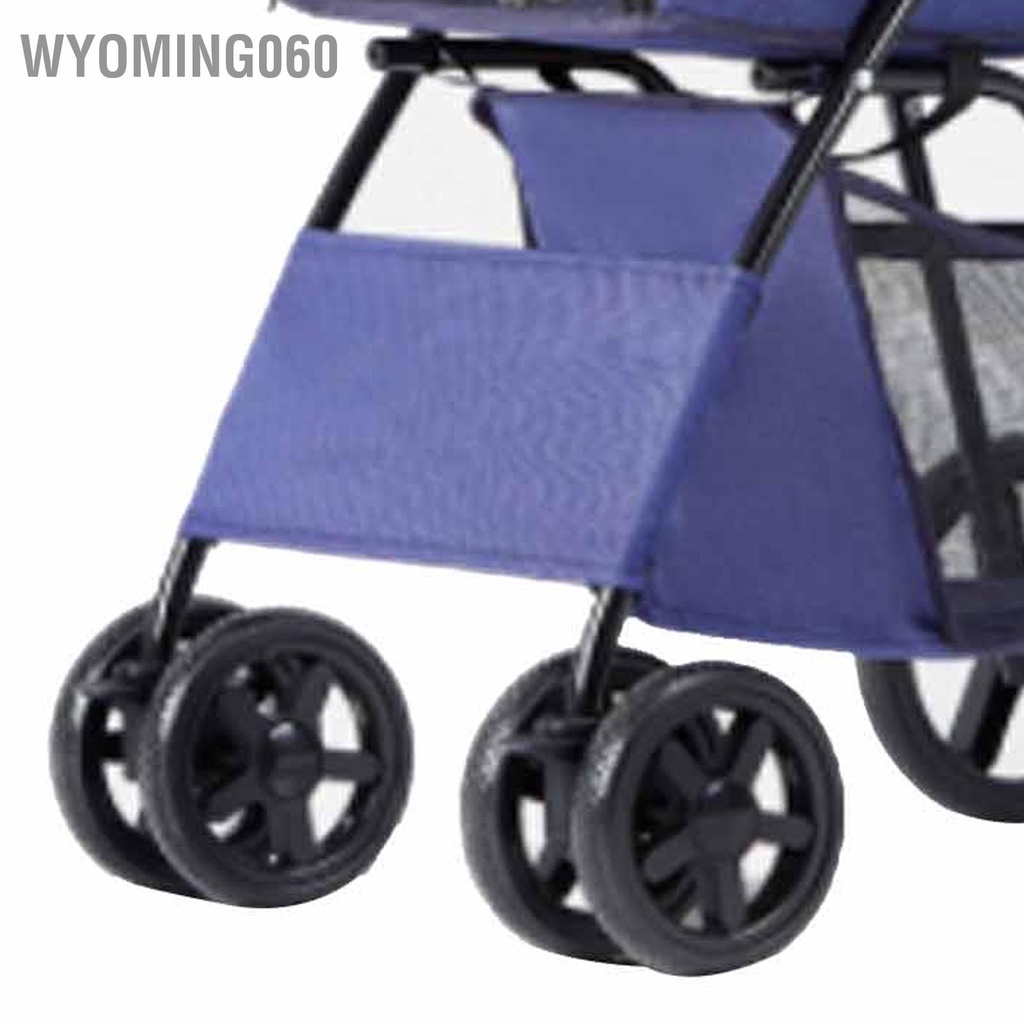 Wyoming060 Xe đẩy thú cưng Nhẹ có thể gập lại Thông gió chó nhỏ di động Oxford cho mèo