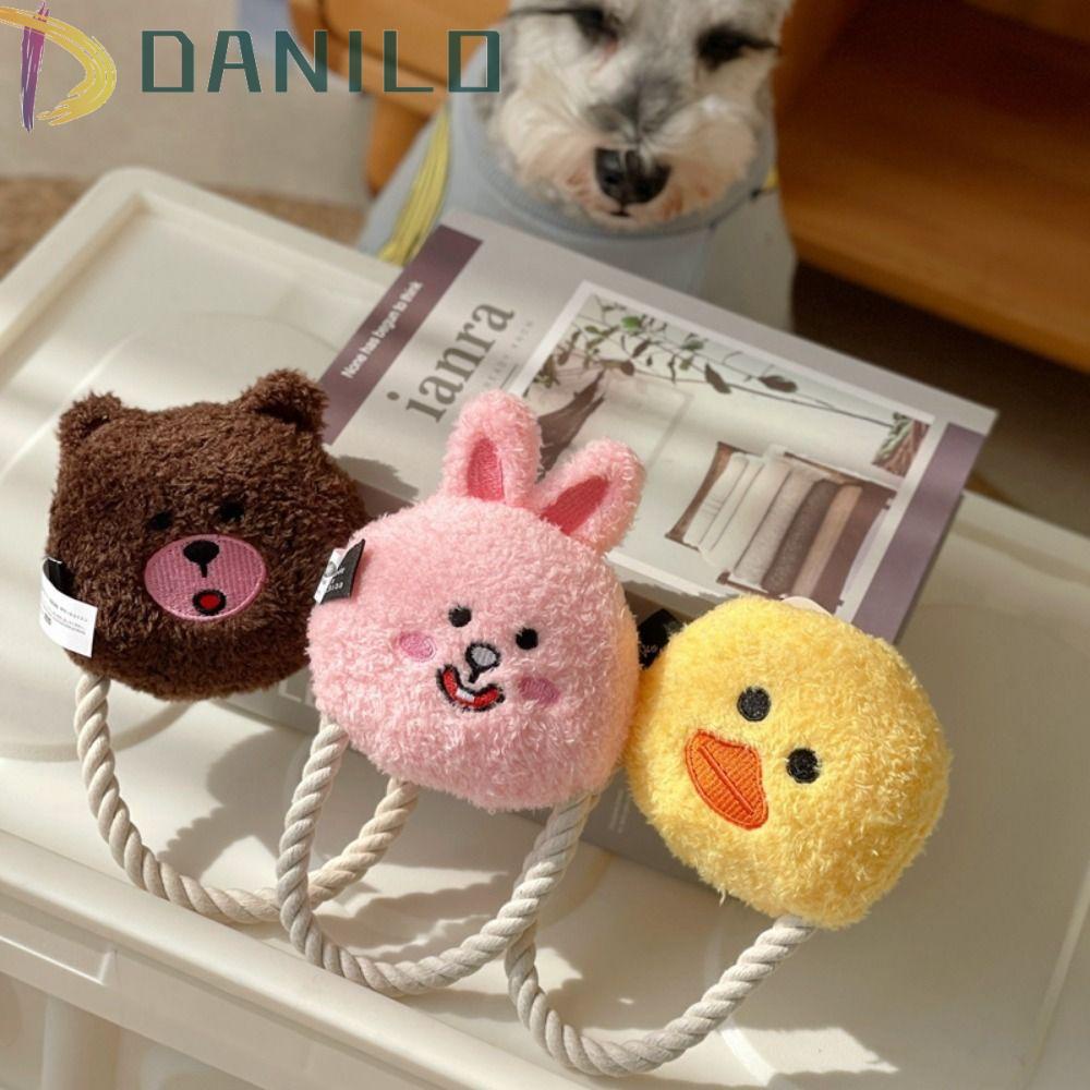 Thú Nhồi Bông Hình Gấu Thỏ Mềm Mại Chống Cắn 2023 Cho Cún Cưng
