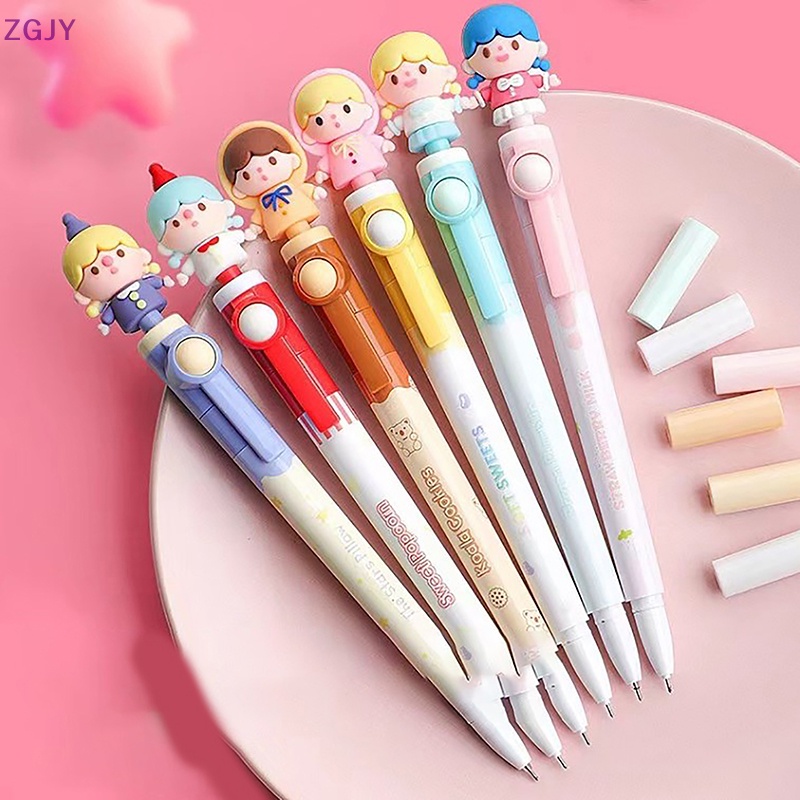 Bút Xoay ZGJY Họa Tiết Hoạt Hình Sáng Tạo Kiểu Nhật Hàn Cho Học Sinh Mới