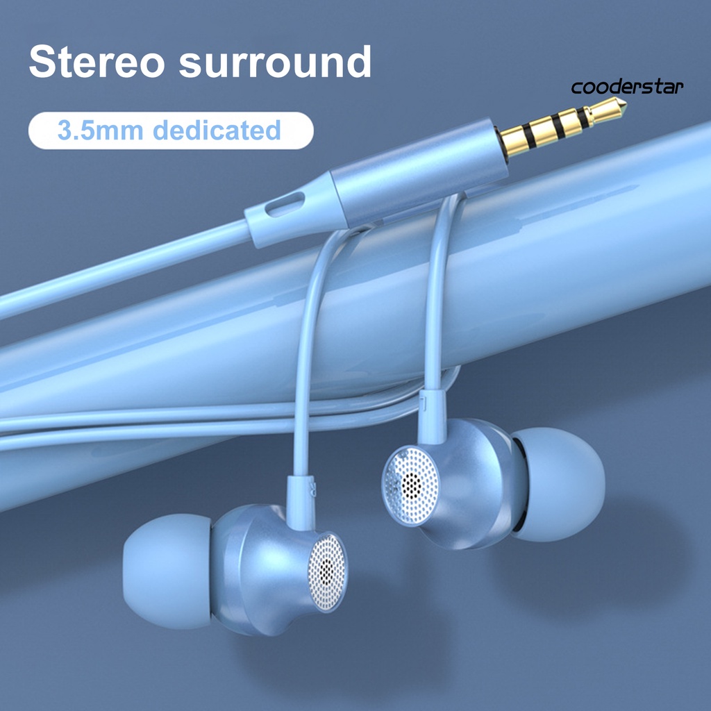 (Coood) Tai Nghe Có Dây 3.5mm Giảm Tiếng Ồn HD Có Thể Gọi Điện Thoại Di Động An Toàn