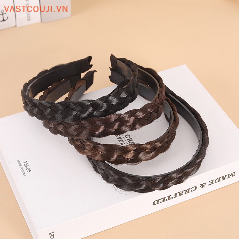 Băng Đô Tóc Giả Bện Handmade Xinh Xắn Dành Cho Nữ