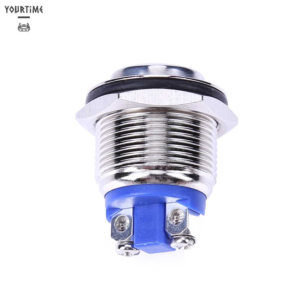 Công Tắc Nút Nhấn Bằng Kim Loại Chống Thấm Nước 19mm 12V Cho Xe Hơi