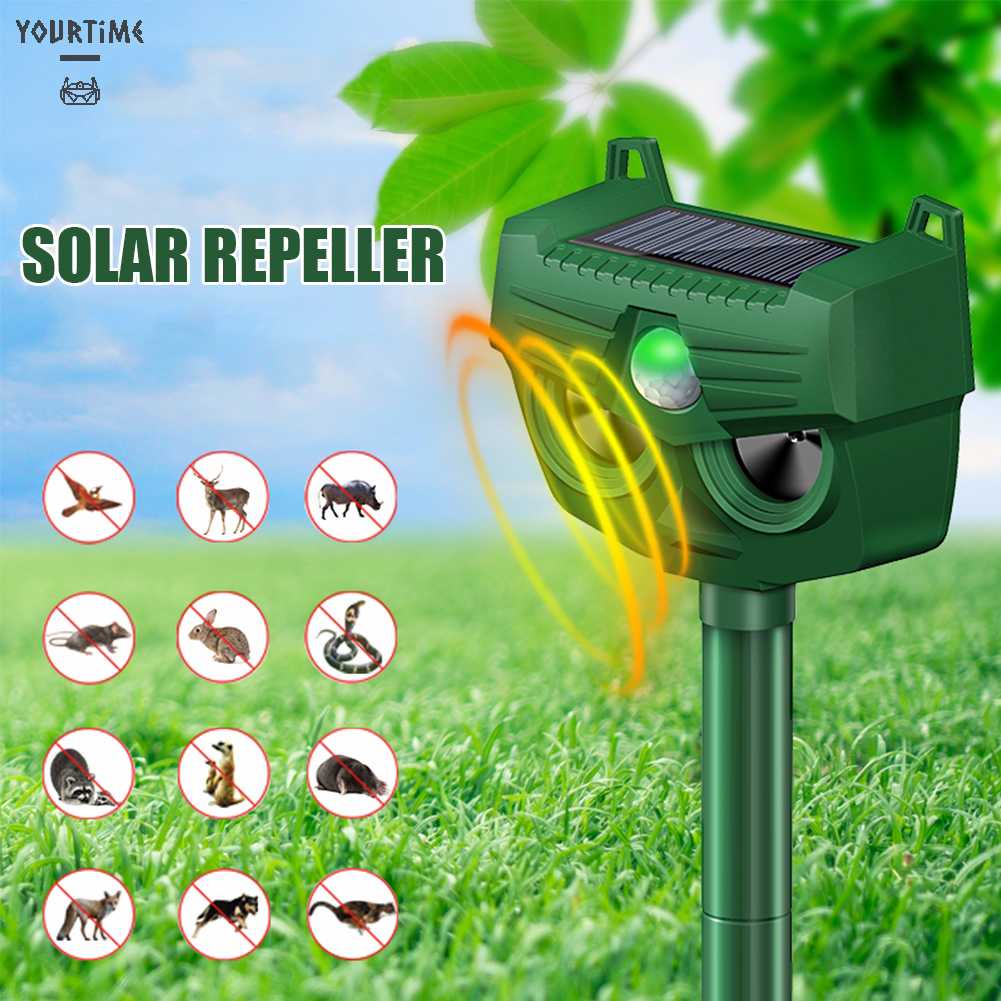 Máy Đuổi Chim Bằng Sóng Siêu Âm 1800mAh Tiện Dụng Cho Sân Vườn / Nông Trại