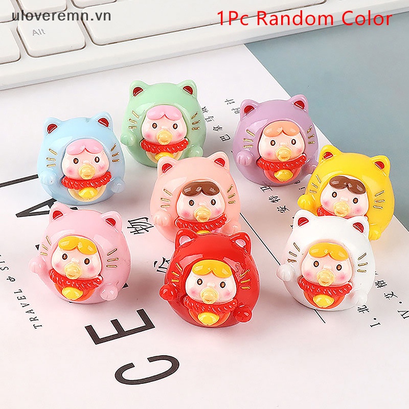 1 Đồ trang trí Chú Mèo May Mắn Hoạt Hình Trang Trí Tiểu Cảnh / Xe Hơi