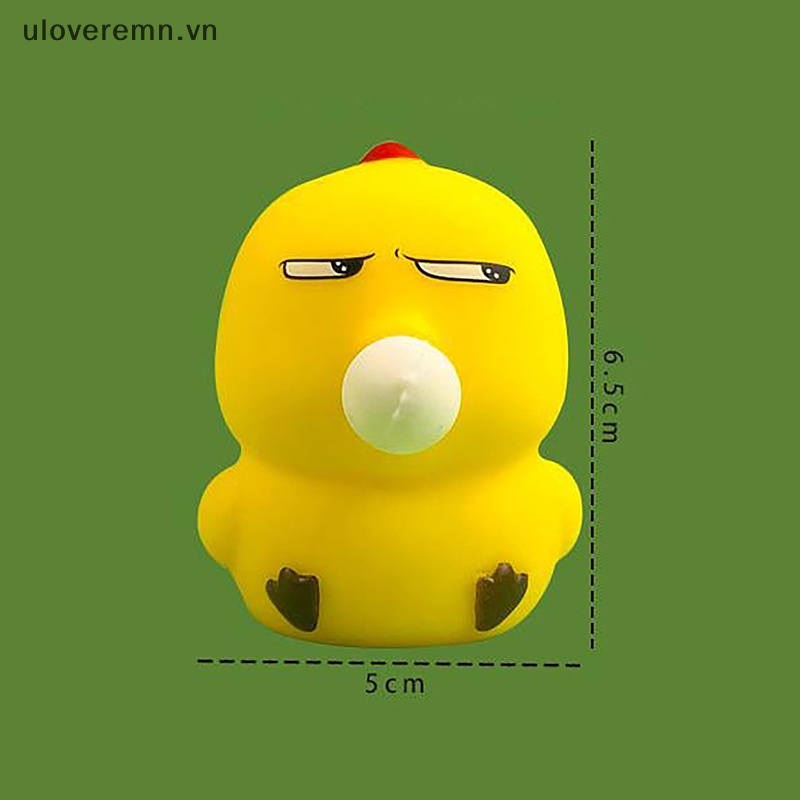 Uloveremn 1 Đồ Chơi Thổi Bong Bóng Hình Con Gà Bằng Vinyl TPR