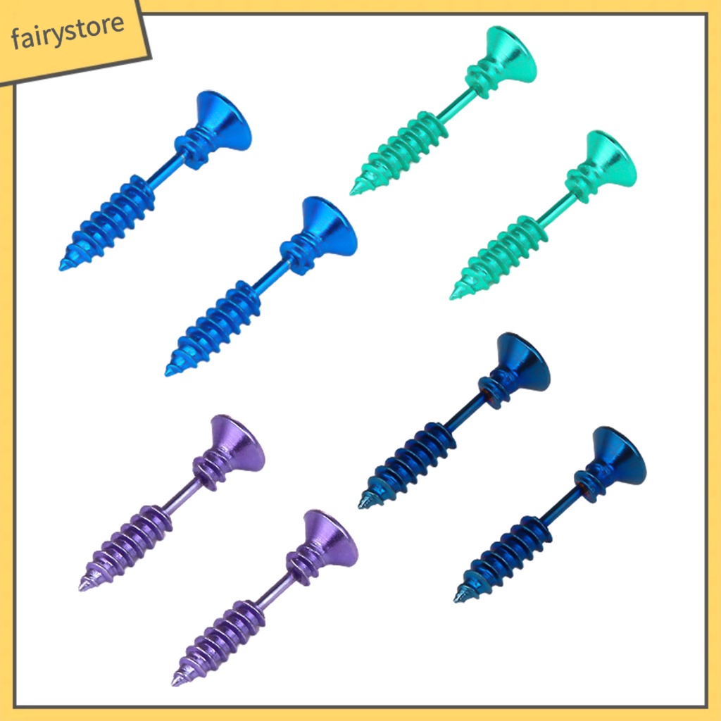 Bông Tai Hai Mặt Hình Ốc Vít Vui Nhộn Thời Trang