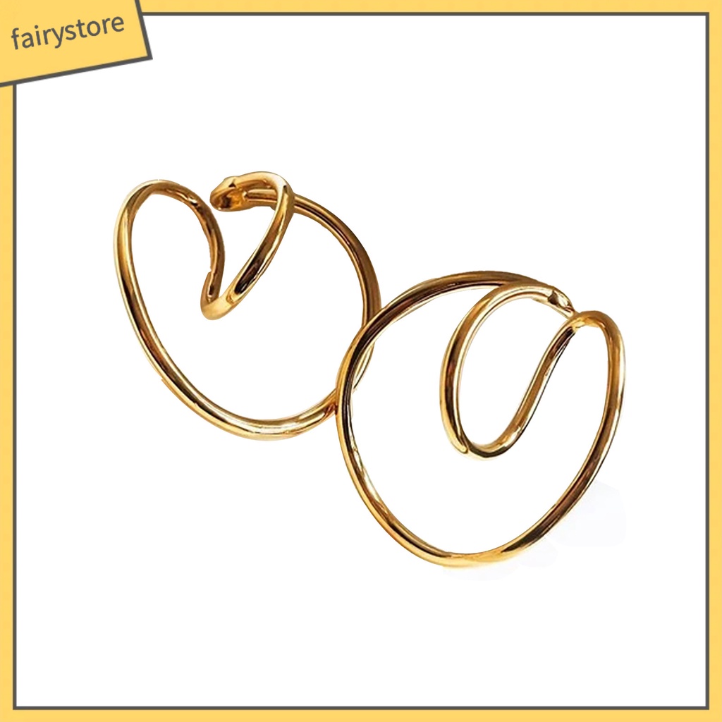 Bông Tai Dạng Kẹp Phong Cách Retro Cá Tính Cho Nữ