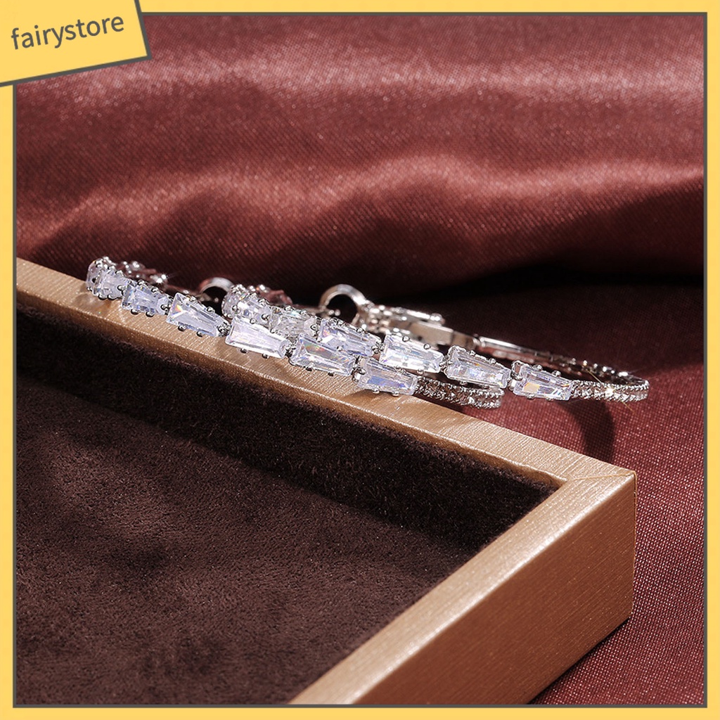 1 Đôi Bông Tai Tròn Đính Đá Lấp Lánh