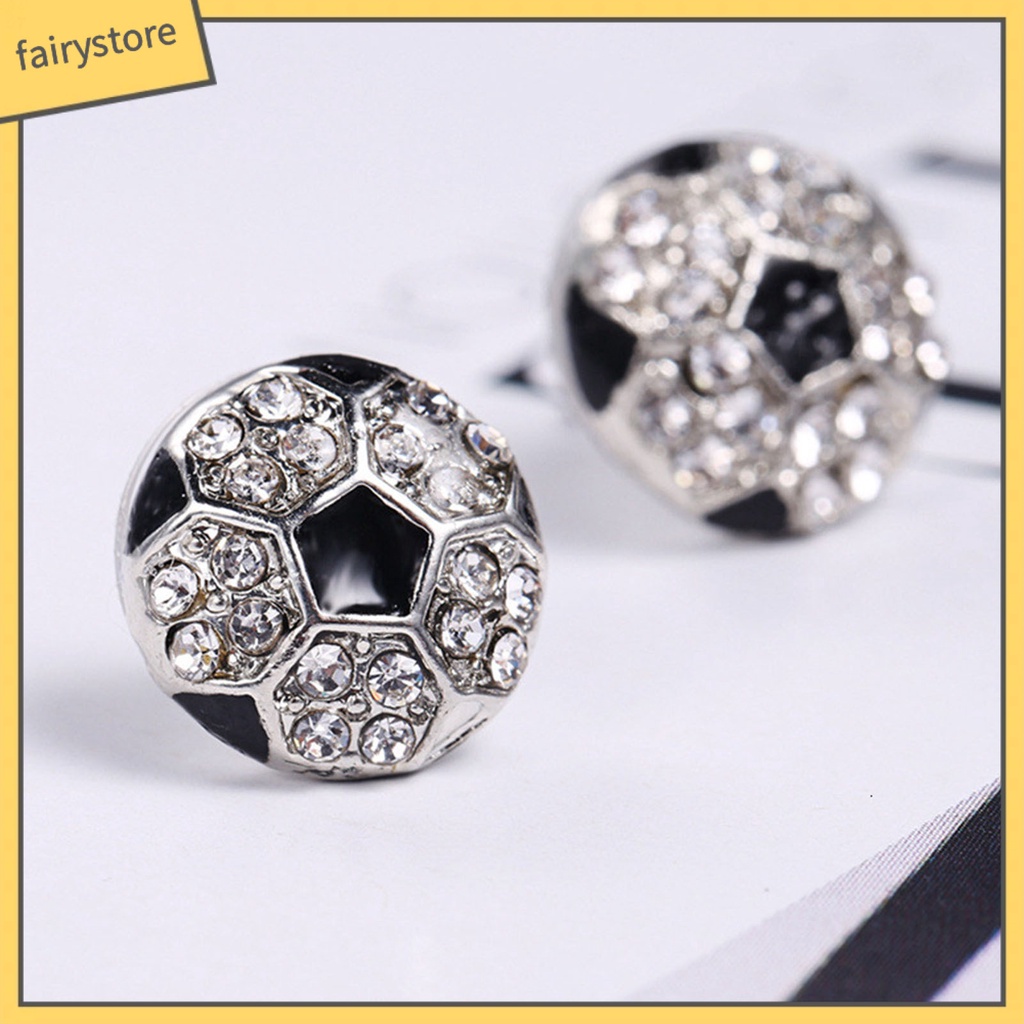 1 Đôi Bông Tai Đính Đá Thời Trang