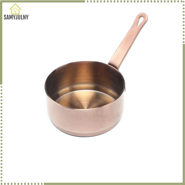 Cốc Đo Lường Mini 50ml / 100ml Bằng Thép Không Gỉ 304 Chống Ăn Mòn Có Lỗ Treo