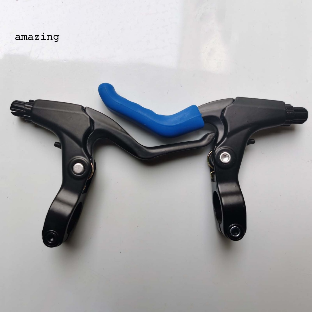 1 Cặp Vỏ Bọc Phanh Xe Đạp Bằng Silicone Chống Trượt Màu Sáng