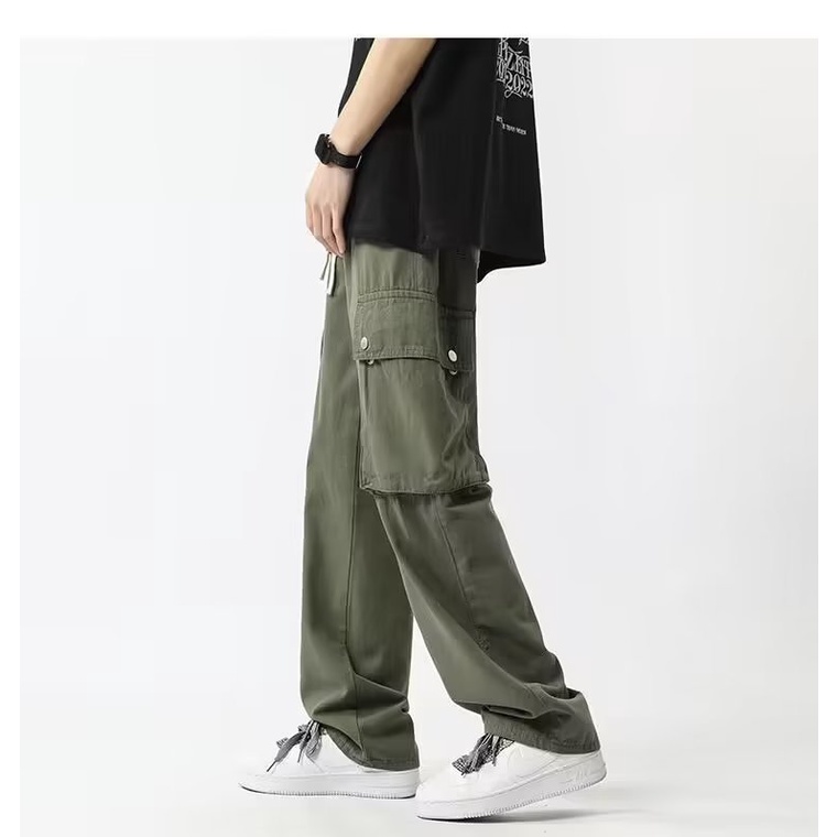 Quần Dài Ống Rộng Phong Cách Đường Phố Mỹ Thời Trang Xuân Hè Cho Nam