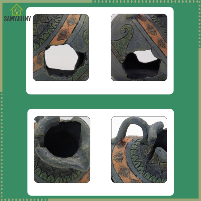 Sam Chậu Đất Sét Resin Ẩn Trang Trí Bể Cá