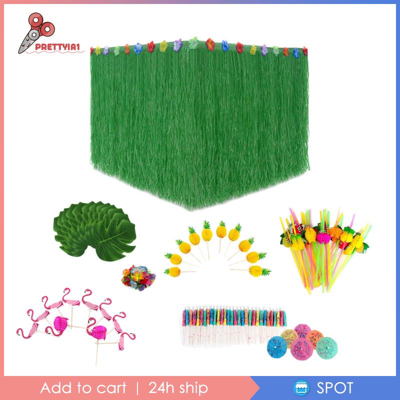 [Prettyia1] Thảm Cỏ Nhân Tạo Nhiệt Đới Trang Trí Bàn Tiệc Ngoài Trời