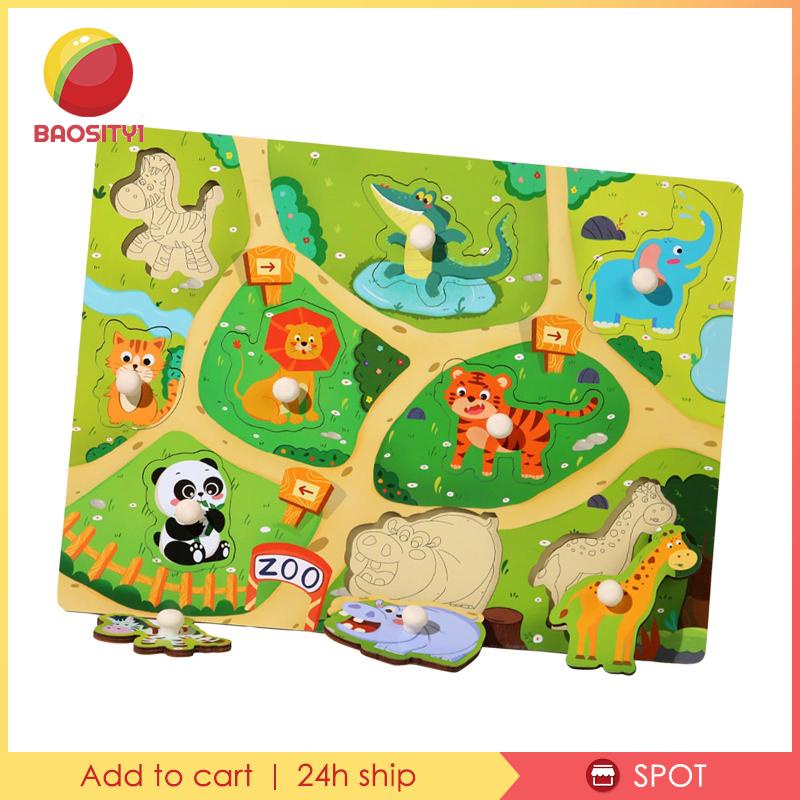 [Baosity1] Đồ Chơi Bảng Xếp Hình Montessori Phát Triển Trí Tuệ Cho Bé Từ 2-3 4 Tuổi