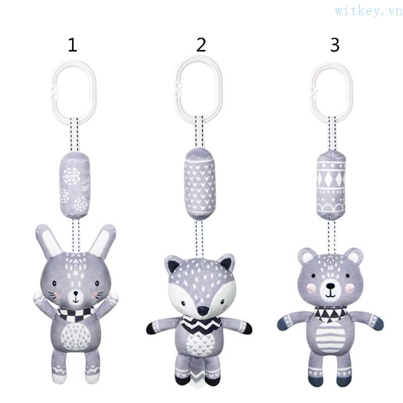 Chuông Treo Xe Đẩy Em Bé Họa Tiết Hoạt Hình Động Vật Dễ Thương