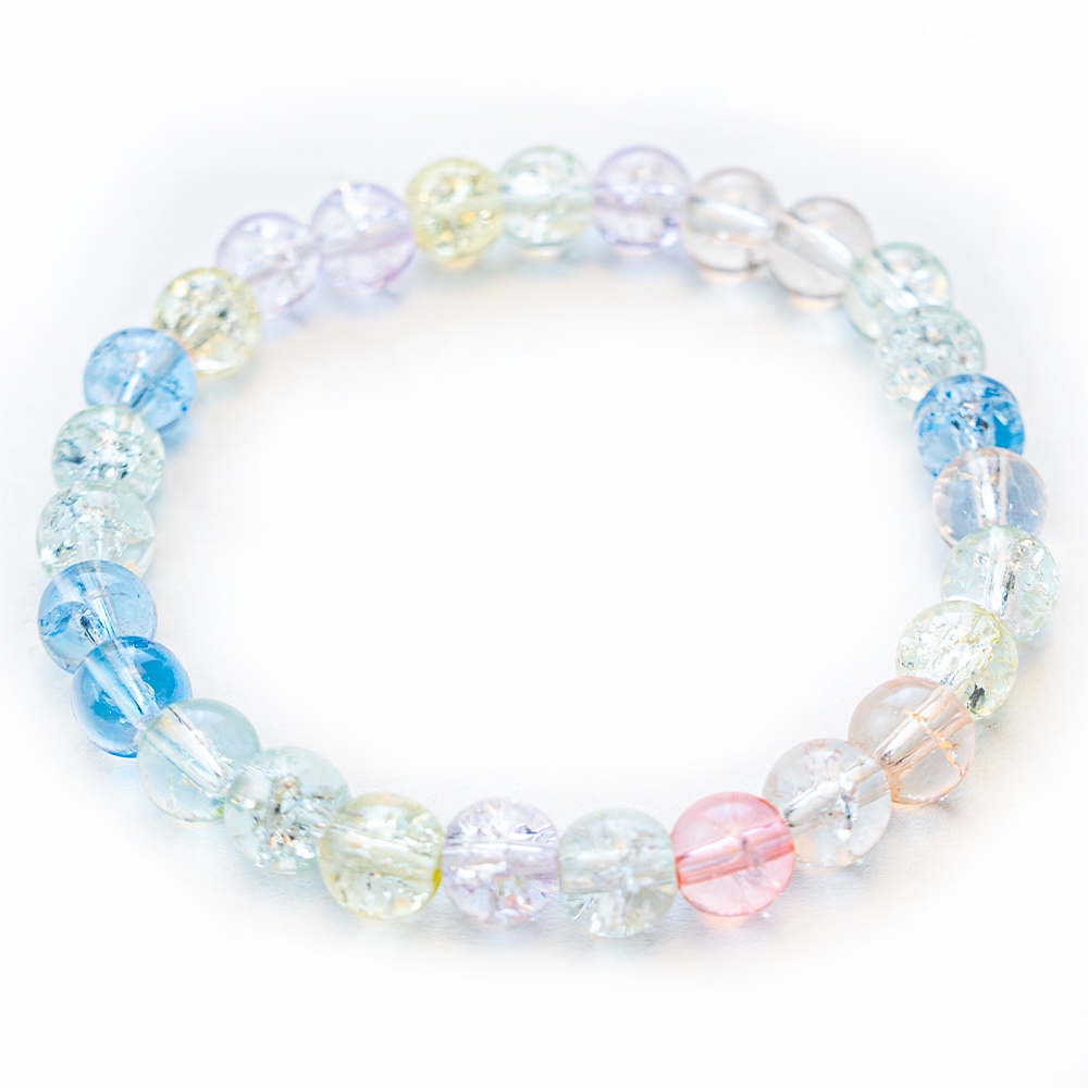 Vòng Tay Chuỗi Hạt Pha Lê Nhiều Màu Tự Nhiên Thời Trang Cho Nữ