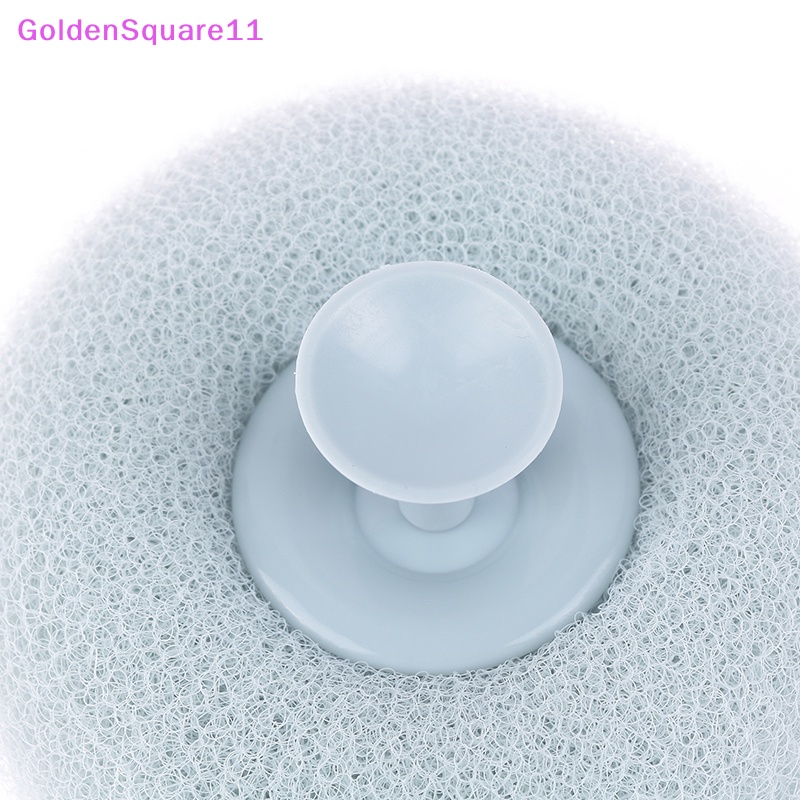 Bông Tắm Mát Xa Màu Vàng Kim Có Giác Hút Tiện Dụng