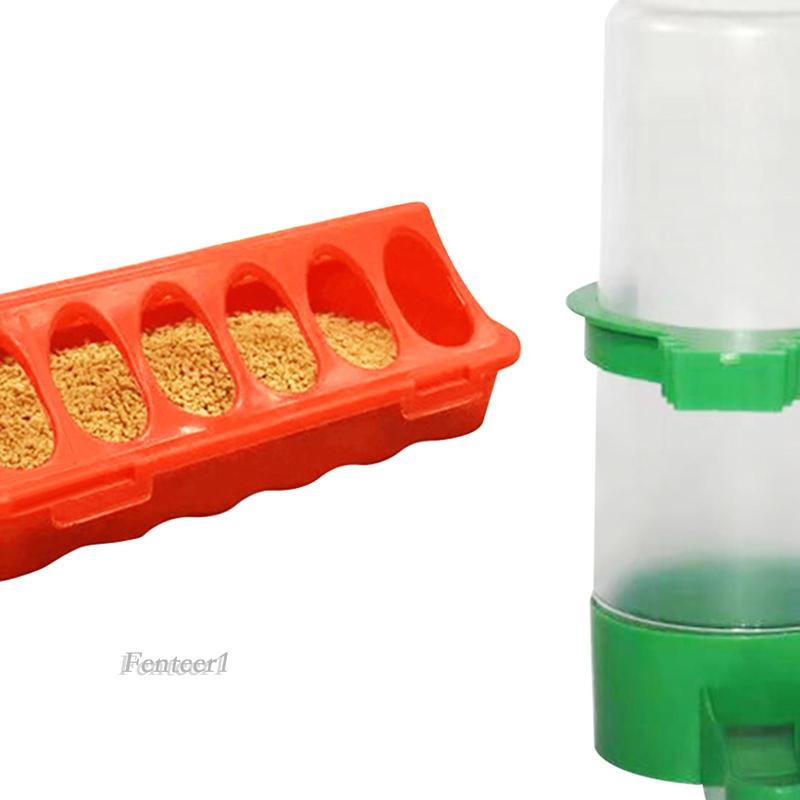 [Fenteer1] Bộ Dụng Cụ Đựng Thức Ăn Nước Uống Treo Lồng Cho Thỏ Động Vật Nhỏ