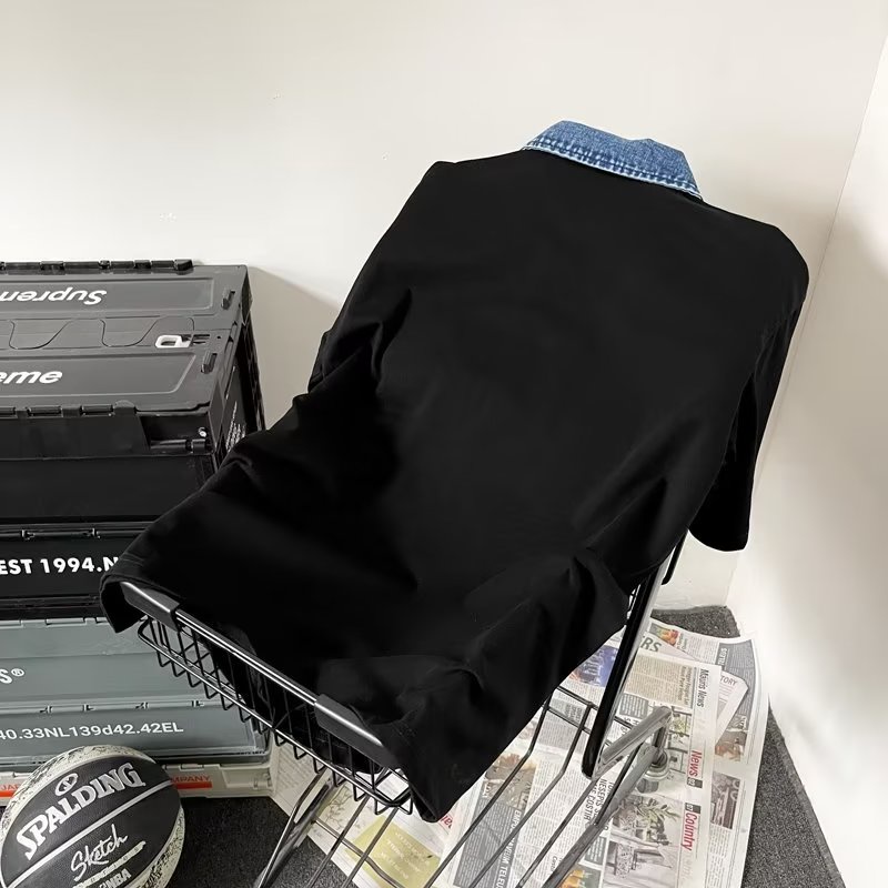 Áo Thun polo Ngắn Tay Thêu Họa Tiết Phong Cách Cổ Điển Dành Cho Cả Nam Và Nữ