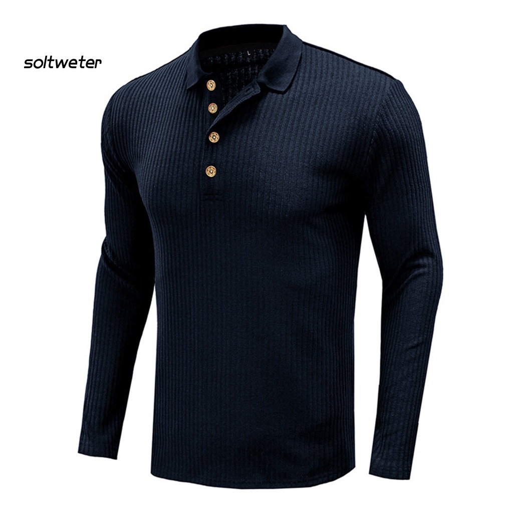 St Áo Sơ Mi Nam Tay Dài Dáng Rộng Màu Trơn Một Hàng Nút Cài Một Hàng Nút Dễ Mặc Thời Trang Mùa Hè