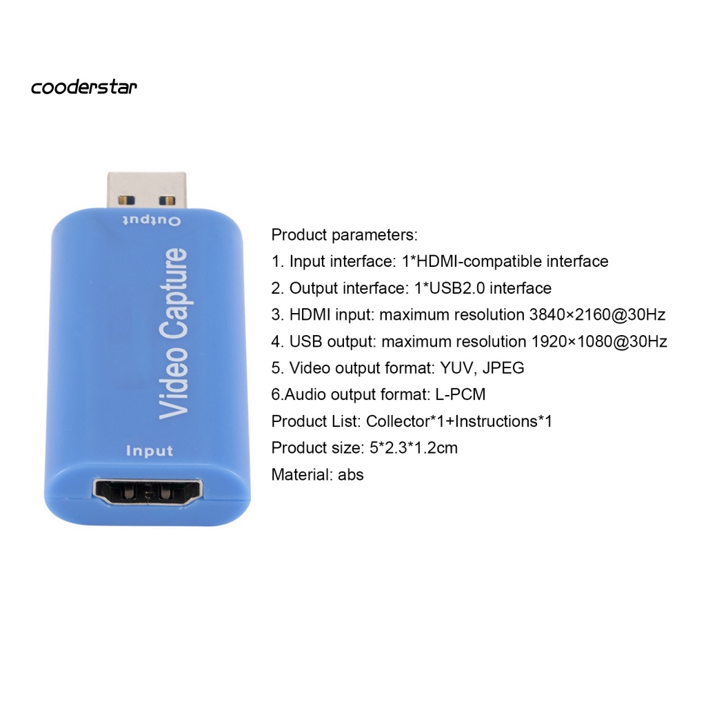 Thiết Bị Chuyển Đổi Video HDMI USB 2.0 Nhỏ Gọn Dễ Sử Dụng