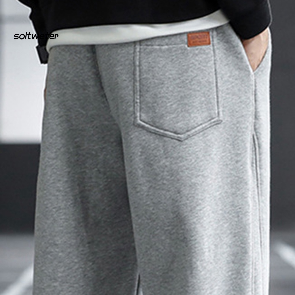 Quần Nỉ Dây Rút Màu Sắc Trơn Chống Lạnh Dành Cho Nam