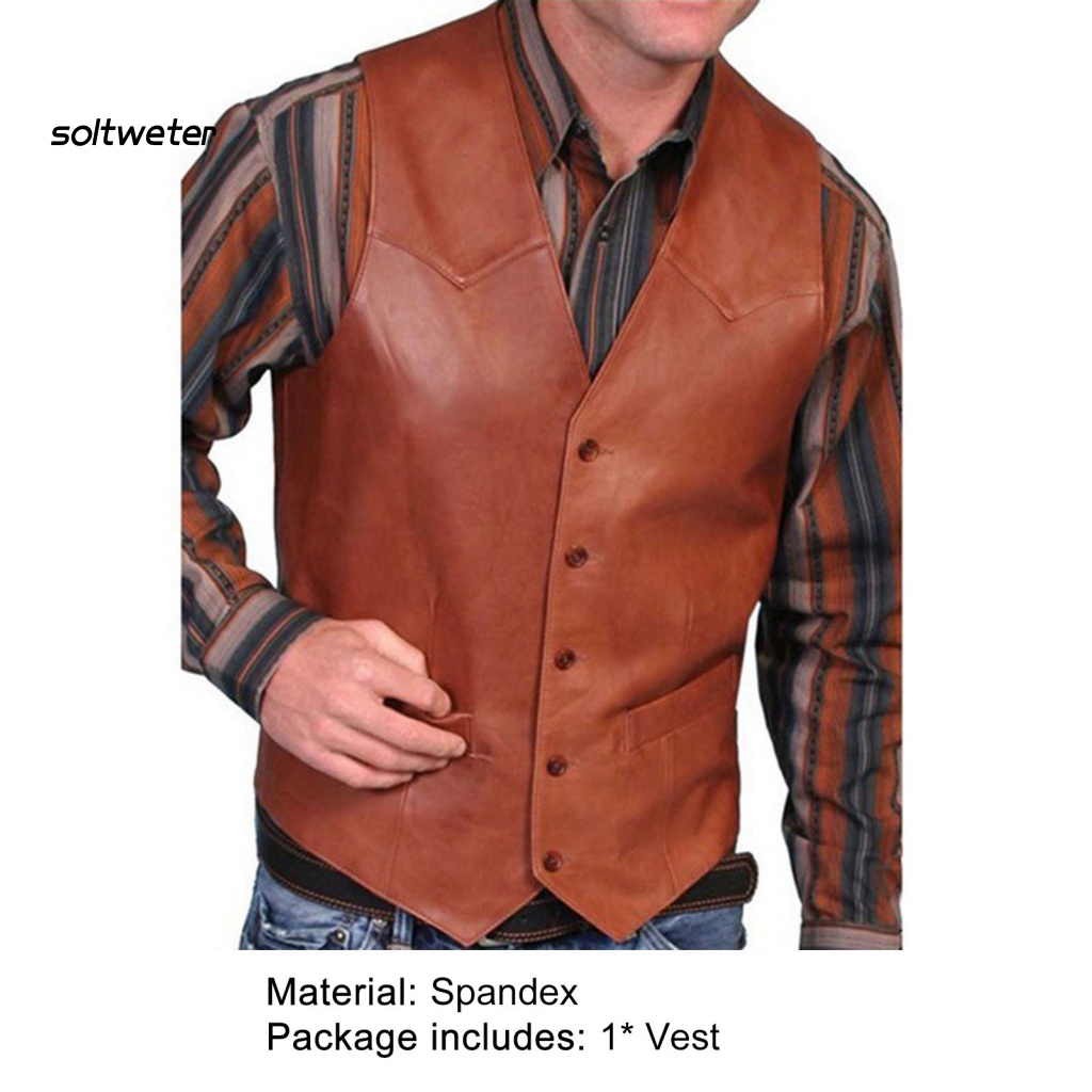 Áo Ghi Lê Cổ Chữ V Phong Cách Phương Tây Cho Nam