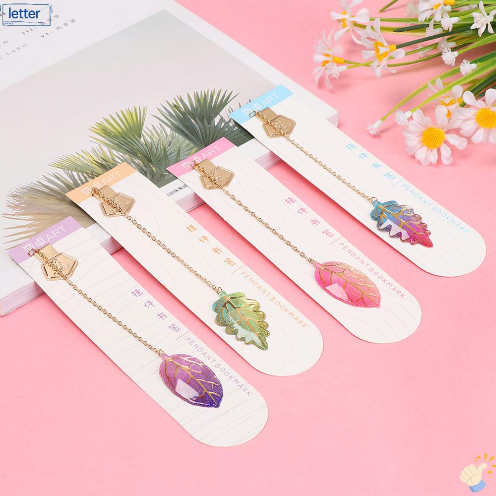Let Kẹp Sách Đánh Dấu Trang Sách Hình Hoa Tuyết Lá Làm Quà Tặng Giá Đỡ